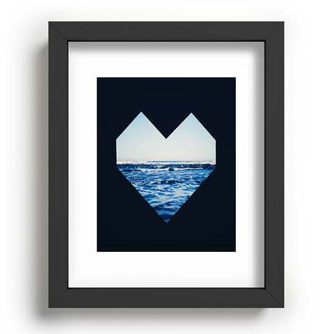Leah Flores Ocean Heart Recessed Framing Rectangle
