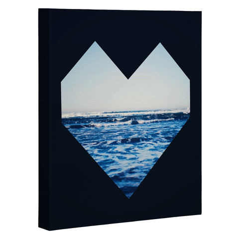 Leah Flores Ocean Heart Art Canvas