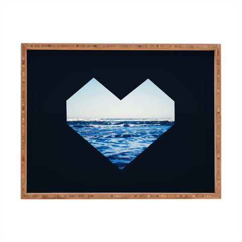 Leah Flores Ocean Heart Rectangular Tray