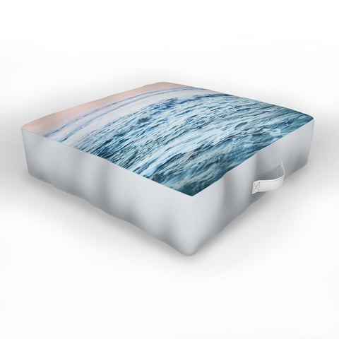 Leah Flores Pacific Ocean Waves Outdoor Floor Cushion