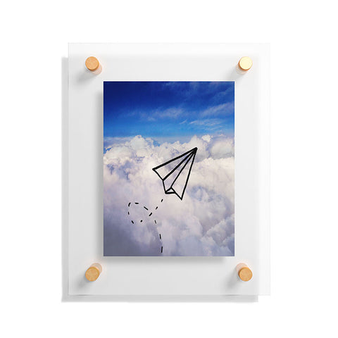 Leah Flores Paper Plane Floating Acrylic Print