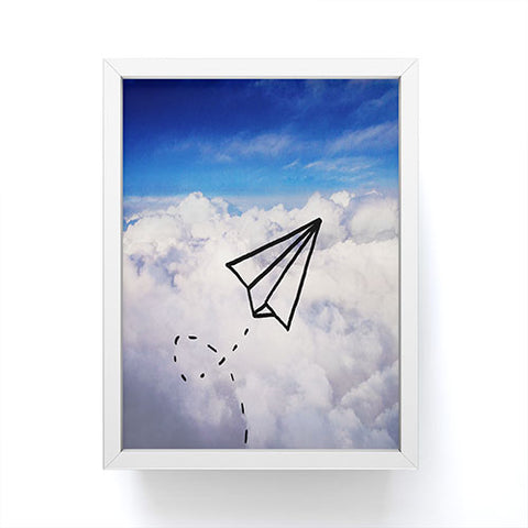 Leah Flores Paper Plane Framed Mini Art Print