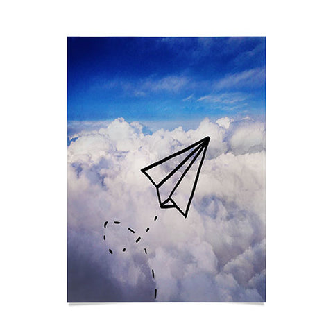 Leah Flores Paper Plane Poster