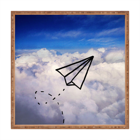 Leah Flores Paper Plane Square Tray