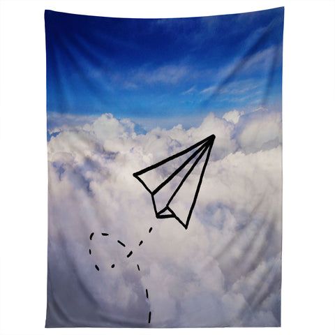 Leah Flores Paper Plane Tapestry