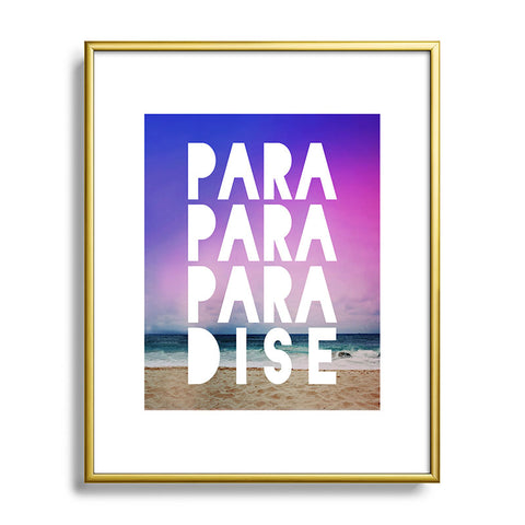 Leah Flores Paradise Metal Framed Art Print