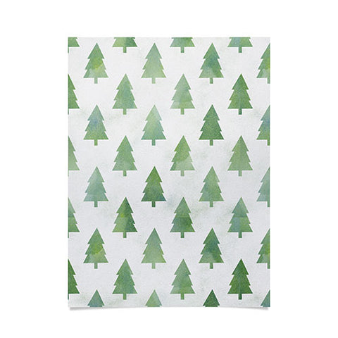 Leah Flores Pine Tree Forest Pattern Poster