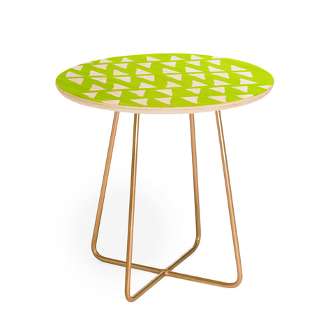 Leah Flores Pineapple Dreams Round Side Table
