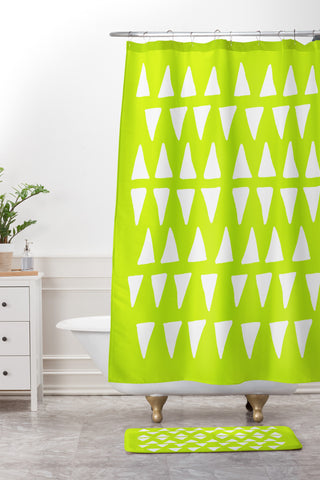 Leah Flores Pineapple Dreams Shower Curtain And Mat