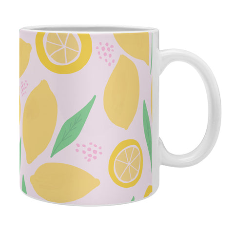 Leah Flores Pink Lemonade Pattern Coffee Mug