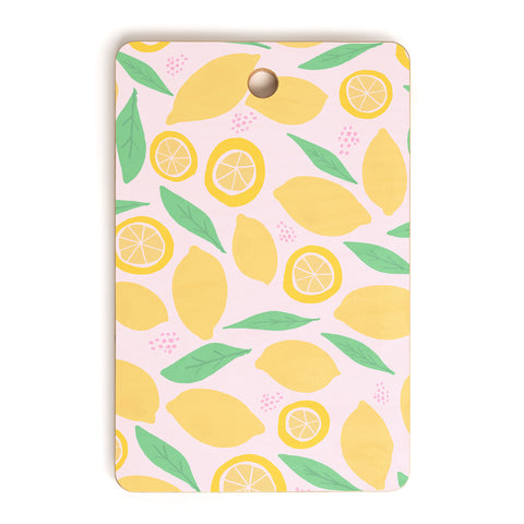 Leah Flores Pink Lemonade Pattern Cutting Board Rectangle