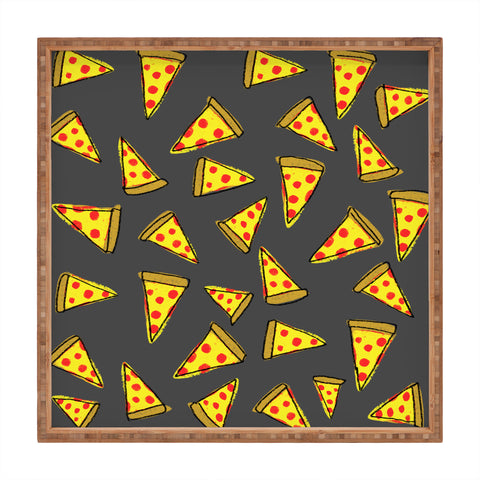 Leah Flores Pizza Party Square Tray