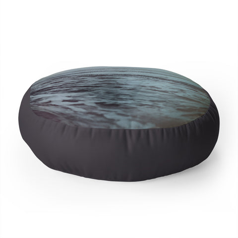 Leah Flores Polaroid Waves Floor Pillow Round