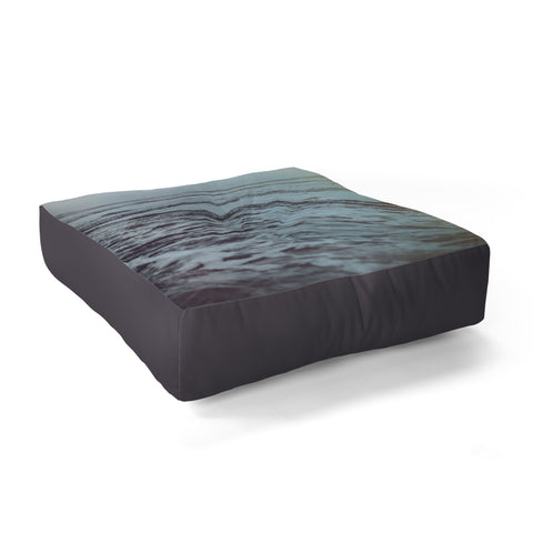 Leah Flores Polaroid Waves Floor Pillow Square