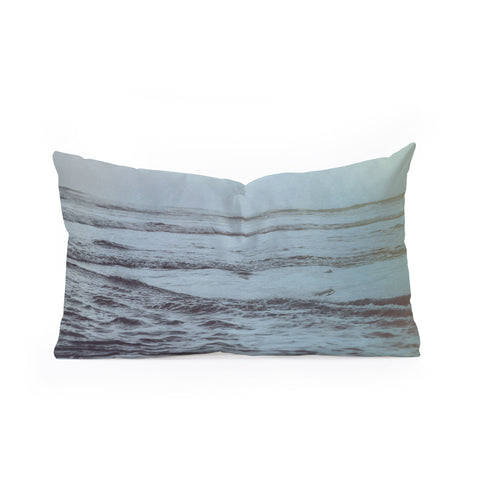 Leah Flores Polaroid Waves Oblong Throw Pillow