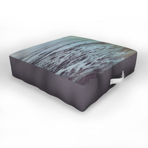 Leah Flores Polaroid Waves Outdoor Floor Cushion