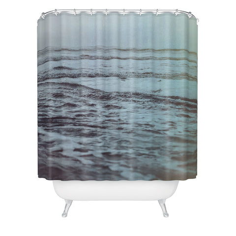 Leah Flores Polaroid Waves Shower Curtain