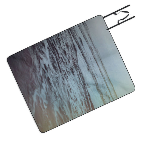 Leah Flores Polaroid Waves Picnic Blanket
