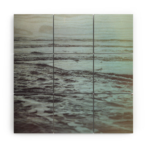 Leah Flores Polaroid Waves Wood Wall Mural
