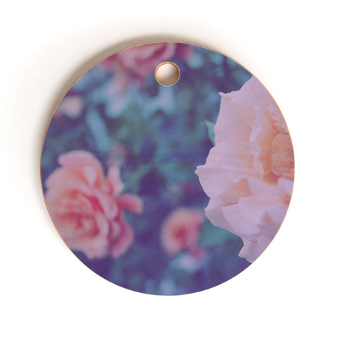 Leah Flores Pretty Floral Cutting Board Round