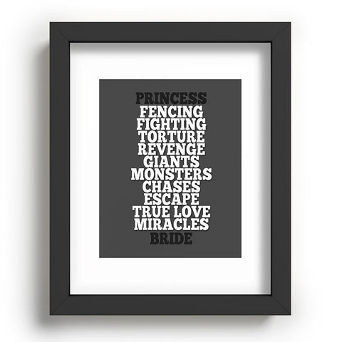 Leah Flores Princess Bride Recessed Framing Rectangle