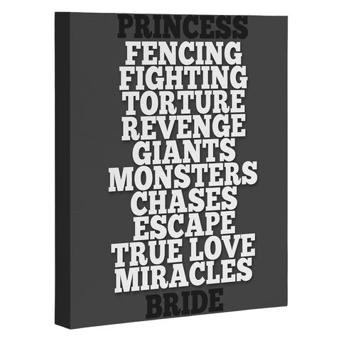 Leah Flores Princess Bride Art Canvas