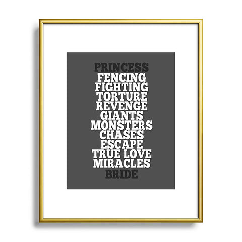Leah Flores Princess Bride Metal Framed Art Print