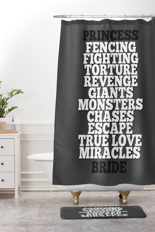 Leah Flores Princess Bride Shower Curtain And Mat