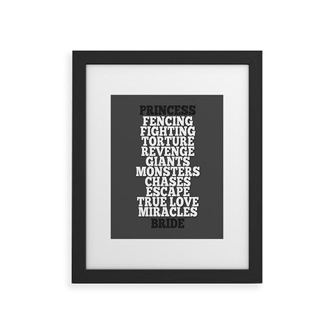 Leah Flores Princess Bride Framed Art Print