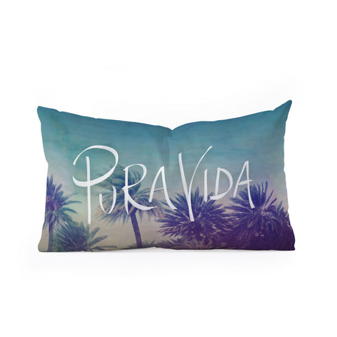 Leah Flores Pura Vida Oblong Throw Pillow