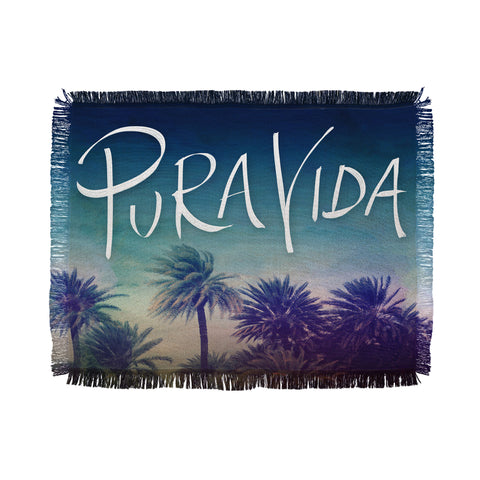 Leah Flores Pura Vida Throw Blanket
