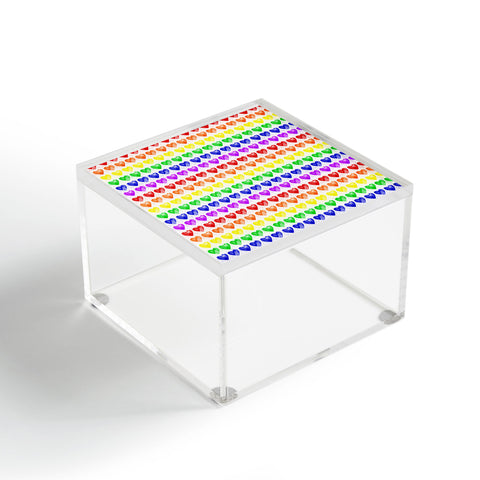 Leah Flores Rainbow Happiness Love Explosion Acrylic Box