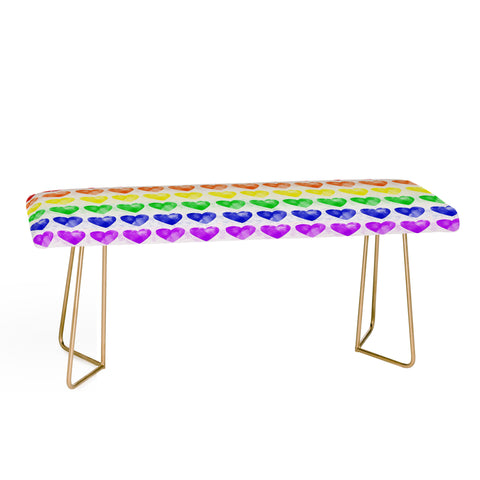 Leah Flores Rainbow Happiness Love Explosion Bench