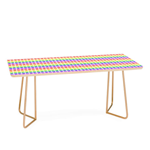 Leah Flores Rainbow Happiness Love Explosion Coffee Table