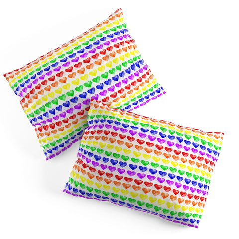 Leah Flores Rainbow Happiness Love Explosion Pillow Shams