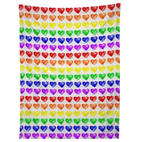 Leah Flores Rainbow Happiness Love Explosion Tapestry