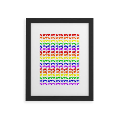 Leah Flores Rainbow Happiness Love Explosion Framed Art Print