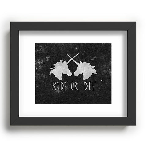 Leah Flores Ride or Die Unicorns Recessed Framing Rectangle
