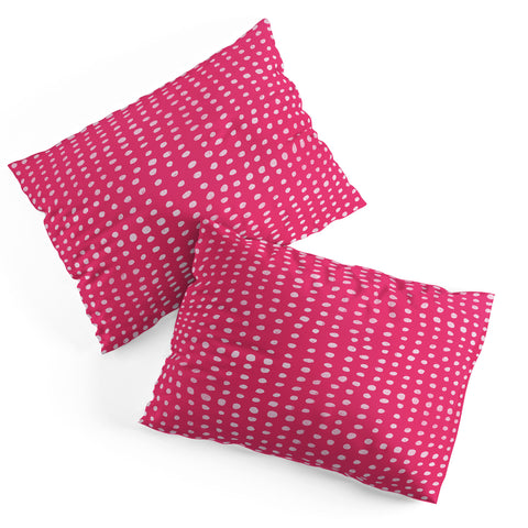 Leah Flores Rose Scribble Dots Pillow Shams