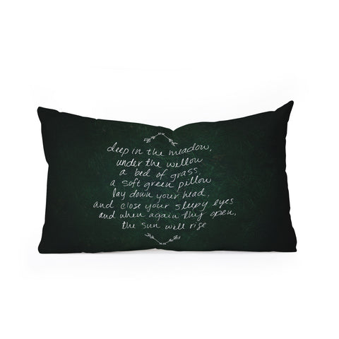 Leah Flores Rues Lullaby Oblong Throw Pillow