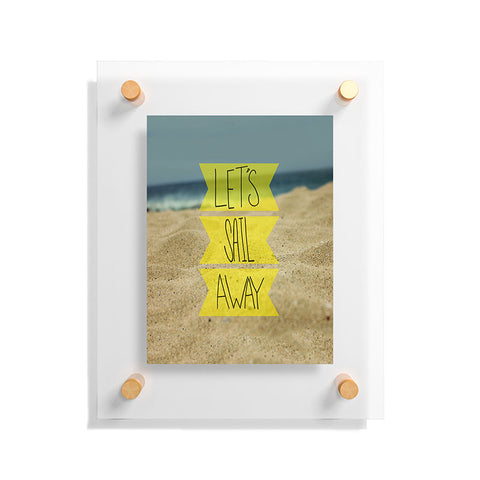 Leah Flores Sail Away Beach Floating Acrylic Print