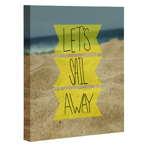 Leah Flores Sail Away Beach Art Canvas