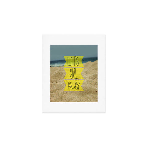 Leah Flores Sail Away Beach Art Print