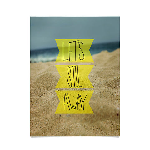 Leah Flores Sail Away Beach Poster