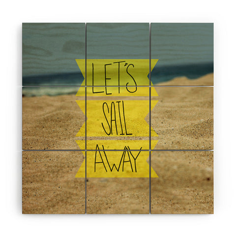 Leah Flores Sail Away Beach Wood Wall Mural