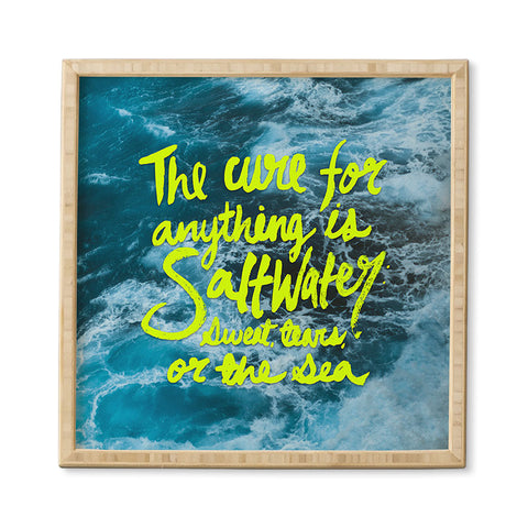 Leah Flores Saltwater Cure Framed Wall Art