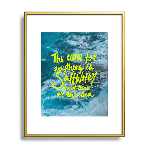 Leah Flores Saltwater Cure Metal Framed Art Print