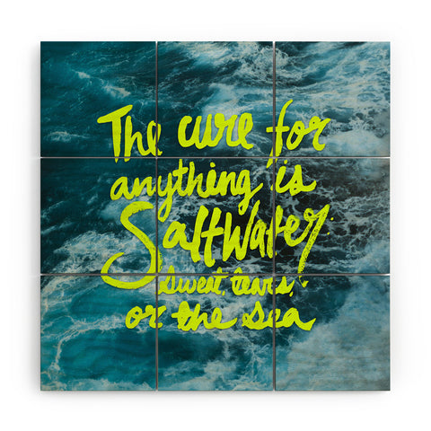 Leah Flores Saltwater Cure Wood Wall Mural