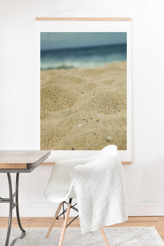Leah Flores Sandy Beach Art Print And Hanger