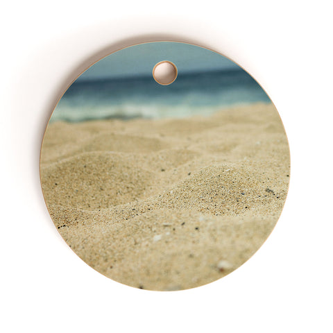 Leah Flores Sandy Beach Cutting Board Round